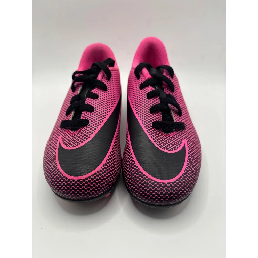 Nike Bravata II FG Soccer Cleats Pink Black 844442-601 Youth Kids Sz 13C